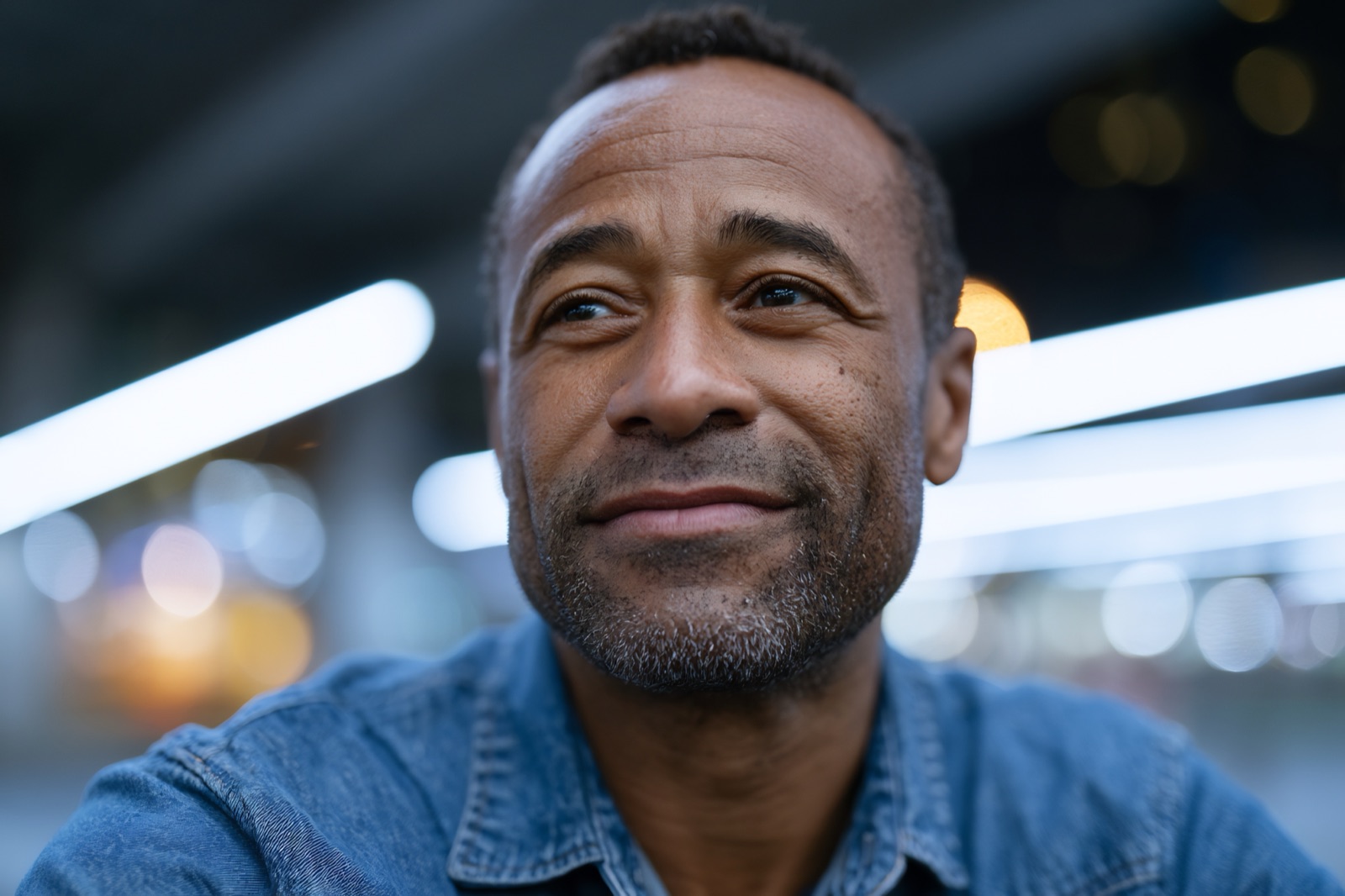 A man looking hopeful about his recovery